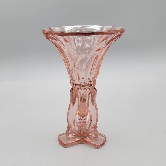 Accents Vintage 193s Czech Art Deco Pink Glass Rocket Vase Poshmark
